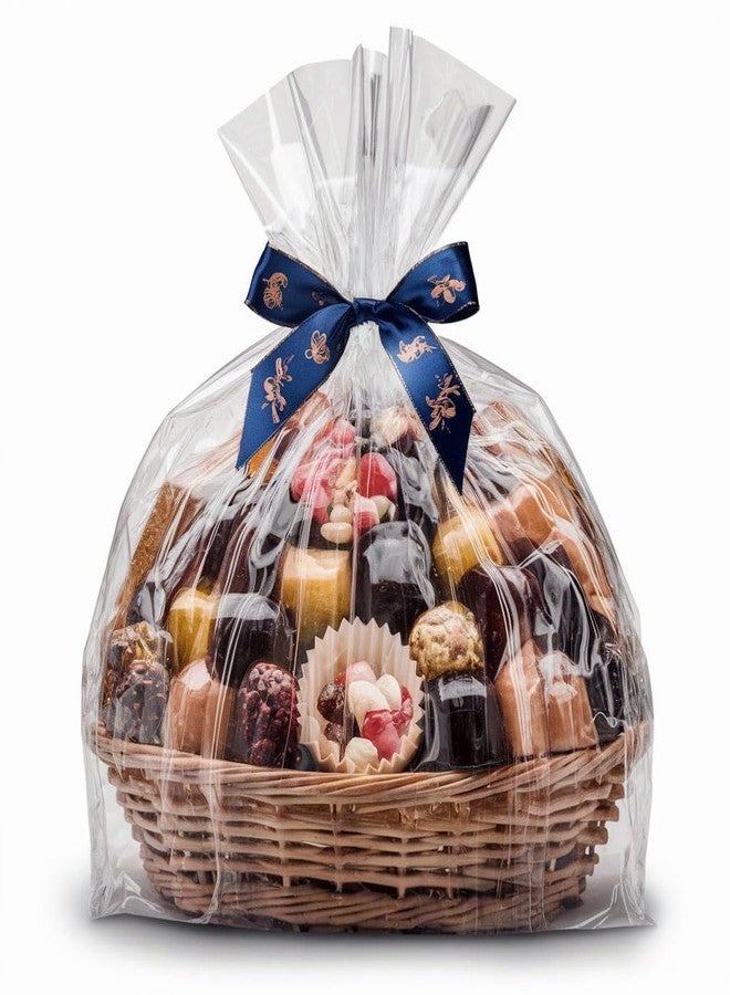 شوب فور مايلرز أكياس تغليف مسطحة شفافة من السيلوفان من Shop4Mailers مقاس 24 × 30 بوصة لتوزيعات الحفلات، والحلويات، وسلال الهدايا، والمزهريات، والهدايا، وحفلات الزفاف، وأعياد الميلاد، وحفلات استقبال المولود (عبوة من 50 كيسًا) - Image 1